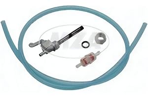 MZA Meyer-Zweiradtechnik 60151.0 Set Kraftstoffhahn - Inklusiv Benzinschlauch, Benzinfilter - S50, S51, S53, S70, S83