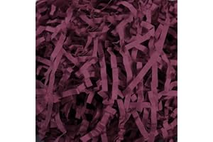 Mamiddle Paglia per Cesti Decorativa - 100g Raffia per Riempimento Regali, Filler per Cestini, Scatole e Decorazioni - Materiale per Party, Matrimoni, Natale (Bordeaux)