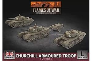 FLAMES OF WAR Churchill Armoured Troop Plastic