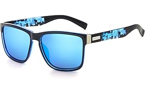 ANDOILT Gafas de Sol Polarizadas Hombre Mujer Cuadradas Vintage Retro Clásico de Gafas UV400 Protección