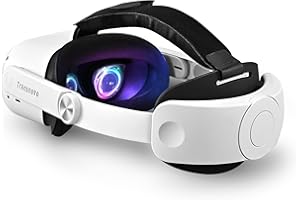TRANSNOVO Cinturino Compatibile con Oculus Quest 2, Accessori VR per Meta Quest 2 Head Strap, Cinturino Elite Leggero e Retrattile con Un Pulsante, Supporto Comfort Migliorato e Immersione nel Gioco