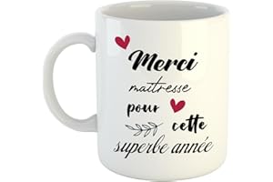 Kiribou Mug Merci maîtresse pour cette superbe année – Exprimez Votre Gratitude avec Un Cadeau d’École