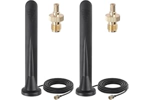 LTTEEA 5G Antenna for Router,Outdoor WiFi LTE Antenna with Strong Magnetic Base,3m Cable 15DBi Omnidirectional with SMA TS9 Connector for Indoor Outdoor 3G/4G/5G/GSM/GPRS Router