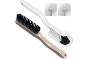 CHYGER Cleaning Brushes Dish Brush Kitchen Washing Brush set Shoe brush Scrub Brush Home household Cleaner Kit Floor Stiff Bristles with Adhesive Hooks Pot Pan Edge Corners Tile Lines Brush