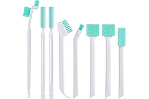 Yuiturt Lot de 8 Brosses de Nettoyage Multifonctions, Ensemble avec Éponges pour Bouteilles, Rainures de Fenêtres, Cuisine et Salle de Bain, Nettoyage en Profondeur des Petits Espaces et Détails