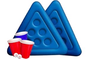 ORIGINAL CUP Original Beerpong Floating Kit® | Qualité Premium | 2 Bouées Gonflables Flottantes | 12 Red Cups | 2 Balles | Beer Pong Piscine Pool Party | Jeu à Boire | Jeu d'Été | Plein Air | OriginalCup®
