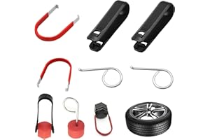 LUCKYKODOR 6 Pièces Outil Demontage pour Couvre-écrous, Capuchon d écrou de Roue,Outil de Retrait D'écrou de Capuchon de Boulon de Roue,Écrou de Roue Décapant du Couvercle du Capuchon de Boulon de Roue