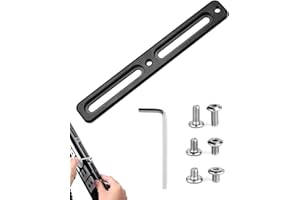 KGDUYC Adaptateur de Porte Bidon, Base de Montage B-RAD Réglable Supports Bouteille de Vélo, de Cage de Position Alternative Porte-Bidon Supports de Montage pour VTT Route VTT,2 Fentes,Noir