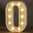 CURATED CART Premium LED 24 CM Alphabet Letters Light O Shape - Decorate Your Space with Stylish Marquee Letter Lights for Aesthetic Room Light Design, Kids Room Decor, Events and Parties (Warm White)
