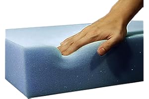 Brillars High Density Upholstery Foam - Cut to Any Size Cushions, Seat Pad, Seating, Dinning, Seat, Stool, Chair, firm 20''x20''x2''