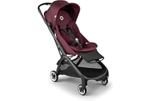 Bugaboo Butterfly Passeggino da Viaggio Ultracompatto, Piccolo e Leggero, Si Chiude in 1 Secondo, Passeggino da Città Ergonomico e Spazioso, da Neonato a Bambino, Guida Comoda, Dark Cherry