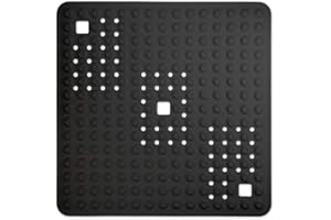 WOHNDIRECT Mata prysznicowa czarna/kwadratowa: 60x60 cm • bardzo antypoślizgowa & bardzo wytrzymała • mata antypoślizgowa pod prysznic lub do wanny • można prać w temperaturze 60°C