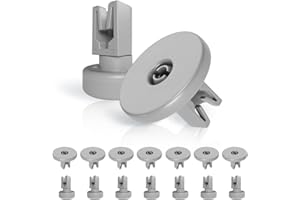 VIOKS Juego de 8 ruedas para cesta superior y cesta inferior, 8 ruedas universales, juego de rodillos de cesta superior inferior de repuesto para Electrolux 50286965004/5028696700 para lavavajillas,