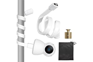 BORISCA Soporte de Cámara para Bebé Universal, Soporte para Vigilabebés con Tornillo 1/4, Soporte Flexible para Monitor para Bebés, No Requiere Taladrar, Ajustable Soporte para Cámara De Bebé