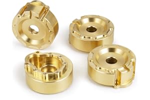 MOHERO Heavy Duty Brass Internal Wheel Weight for 1/10 Traxxas TRX-4 RC Crawler Pack of 4 (#B)