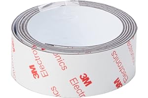 FIRST4MAGNETS FerroFlex® 25mm Wide 3M Self Adhesive & Gloss White Ferrous Strip for Walls, Office, Home and Creating Instant Surfaces Magnets Will Attract To - 1 Metre Length