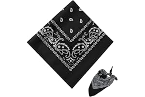 HIOQFR Halstuch Cowboy Herren Damen Cowboy Tuch Halstücher Bandana Kopftuch Nickitücher Cowboy Bandana Bindetuch Western Halstuch Biker Schal Paisley Headwear Haar Schal Dreieckstuch Vierecktuch