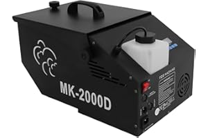BUEDMSK Bodennebelmaschine, 1200W Bodennebelmaschine Trockeneis DMX mit Fernbedienung, Nebelmaschine Outdoor für Bühnenshows, Bars, Laufstege, Theater, Bankettsäle