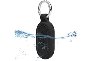 Ainiv Silikon Hülle Case für Samsung Galaxy Smarttag 2, SmartTag 2 Silikonhülle mit Karabiner, GPS Tracker Kratzfest Wasserdicht Schutzhülle für Kinder Hund Katzen Koffer Schlüssel Fahrrad (Schwarz)