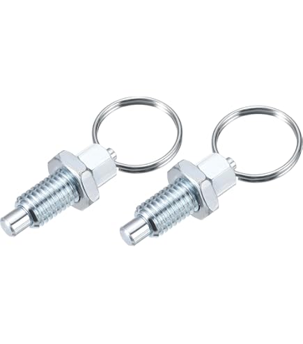 Plunger Can HARFINGTON Spring Plunger With Knurled Handle M10x1.5 Pin Dia.5mm Retractable Release Pins Stainless Steel Non-Locking Retractable Index Plunger For Industrial Equipment Location Pin Pull Pin