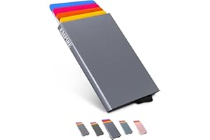 EMPIRE TRADING & COMMERCE Empire Card Holder, Men Wallet, Credit Card Holder for Men RFID/NFC Blocking, Small Wallet for Men, Slim Wallet for Men, Minimalist Wallet for Men Card Holder for Women, Matte Grey