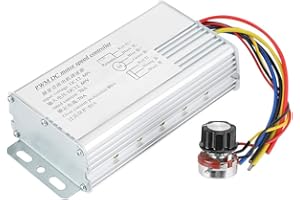 Zunate DC Motor Drehzahlregler, Geschwindigkeitsregler Motor Speed Controller DC 12V-60V 70A PWM Motordrehzahlregler Einstellbarer Stromspannung Antriebsregler, Stabile und dauerhafte Leistung