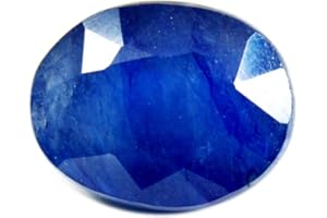 55CARAT Gemsyogi 14X10 MM Véritable Saphir Bleu Pierre Ovale Forme Facette Lâche Pierre Précieuse pour La Fabrication de Bijoux
