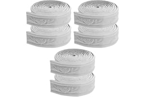 ULTECHNOVO 6Pcs Peler Et La Moulure Murale Bordure De Papier Peint Auto-Adhésif 3D Bordure Murale En Mousse Plinthe Flexible Moulure De Plafond Garniture Pour Miroir Lignes