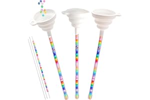 voso 3 Pcs Beading Funnel, Clay Beads Beading Supplies Tools, Bracelet Making Kit for Adults, Bead Threader for Jewelry Making with Beading Needles, Bracelets, Necklaces Making (Only for Clay Beads)