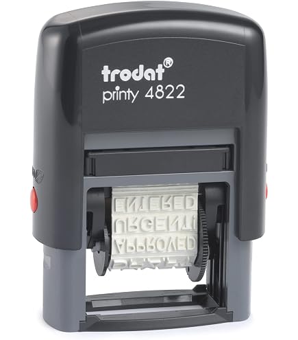 Tampon Auto-encreur Trodat Printy 4810 Avec Date - Format Jour, Mois (en Lettres), Année - Noir