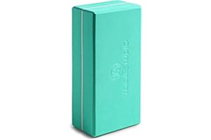 Yoga Studio Yoga Block High Density EVA Foam Gym Exercise Brick - Anti Slip, Bevelled Edges, Lightweight and Travel Friendly, Pilates Practice
