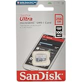 SanDisk 256GB Ultra Lite MicroSDXC 100 MB, Beyaz/Gri