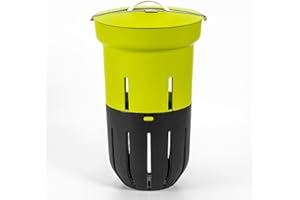 Urbalive Beetkomposter für Wurmkompost 12L - Garten unterirdisch Wurmkomposter zum Eingraben - Design Wurm Beetbox Komposter aus Recyceltem Kunststoff, Grün