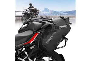 Rhinowalk Motorcycle Saddle Bags Waterproof Anti-Vibration Motor Side Bags Shoulder Bag Motorbike Panniers 28L(14L*2) for mos