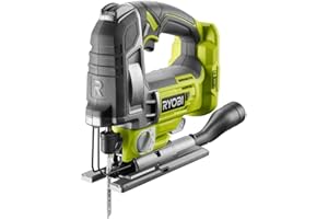 ‎RYOBI RYOBI 18 V ONE+ Brushless Akku-Stichsäge R18JS7-0 (Hublänge 25 mm, Schnitttiefe 135/10/10 mm Holz/Stein/Metall, 4-Stufen-Pendelhub, Leerlaufdrehzahl 800-3.500 min-1, ohne Akku und Ladegerät)