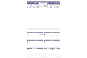 AT-A-GLANCE 2024 Flip-A-Week Weekly Desk Calendar Refill, 6" x 7" (SW705X5024)