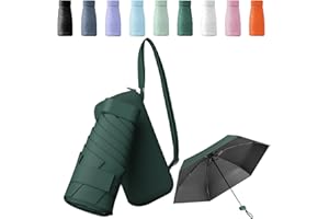 Sykerout Travel Umbrella, Mini Umbrella Sun Umbrella with Capsule Case, Small Umbrella Mini Umbrellas for Women Handbag Pocket Umbrella Travel Umbrella Handbag Umbrella