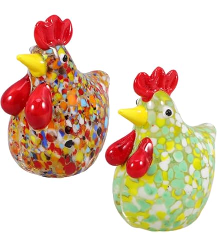 Figurine Vintage Coq En Céramique – Déco Ferme Peinte à La Main