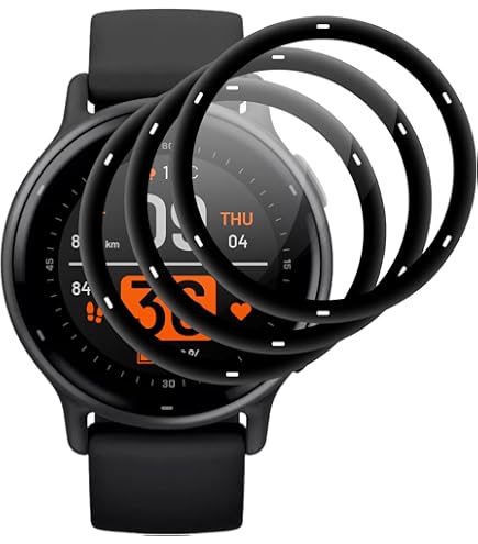 Rcokas 4x Displayfolie Garmin Vivoactive 5 - TPU Schutzfolie Anti-Kratz
