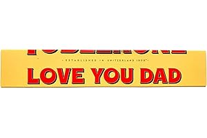 Toblerone Bar Personalised Message For Dad - Toblerone Bar LOVE YOU DAD, 100g Boxed Treatz