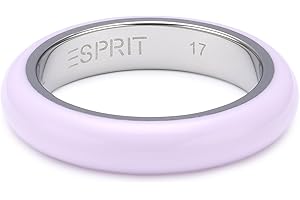 Esprit Damen-Ring Edelstahl rhodiniert Harz Marin 68 Blue