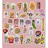 Ms Major Selection Şapşal kedi Komik kedi sticker paketi/bullet journal defter &ccedil;ıkartma ajanda laptop etiket