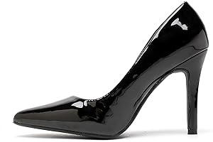 AYZAL Women’s High Heel Pointed Toe Court Shoe Stiletto Heel Pumps Party Evening Prom Wedding Bridal Ladies Shoes