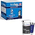 AccuSure Simple Blood Glucose Test 100 Strips, 2 X 50 Test Strip (Multicolor)