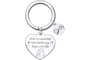 LUODAN Llaveros Pareja,Llaveros Para Parejas Personalizados,Llavero Para Parejas,Llavero Pareja Amor,Llavero Coche,Placa Grabado Llaveros,San Valentin Perfeccione el Regalo para el amante