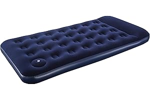 Bestway 67224 Matelas gonflable camping Pavillo™ 1 place 188 x 99 x 22 cm avec pompe à pied intégrée, Blue