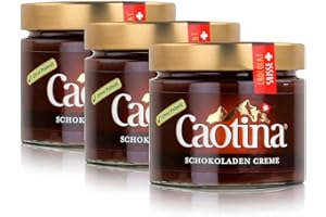 Caotina Chocolate Crème, pain au chocolat tranché à base de chocolat suisse, durable et certifié, 3x300g