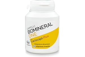 Biomineral One Capelli Più Forti, Valuminosi, Spessi, 90 Compresse, Integratore per Capelli a Base di Lactocapil Plus con Biotina, Vitamina D, Acido Linoleico e Taurina, 3 Mesi di Trattamento