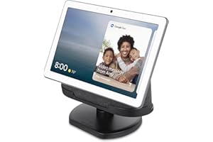 Wasserstein [Official Made for Google] Angle Stand Compatible with Google Nest Hub Max - Perfect Companion for Your Nest Hub Max (Black)