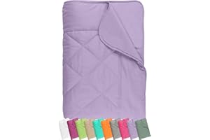 npluseins Edredón ligero de microfibra – Öko-Tex Standard 100 – Tamaño aprox. 135 cm x 200 cm 732.932, color lila